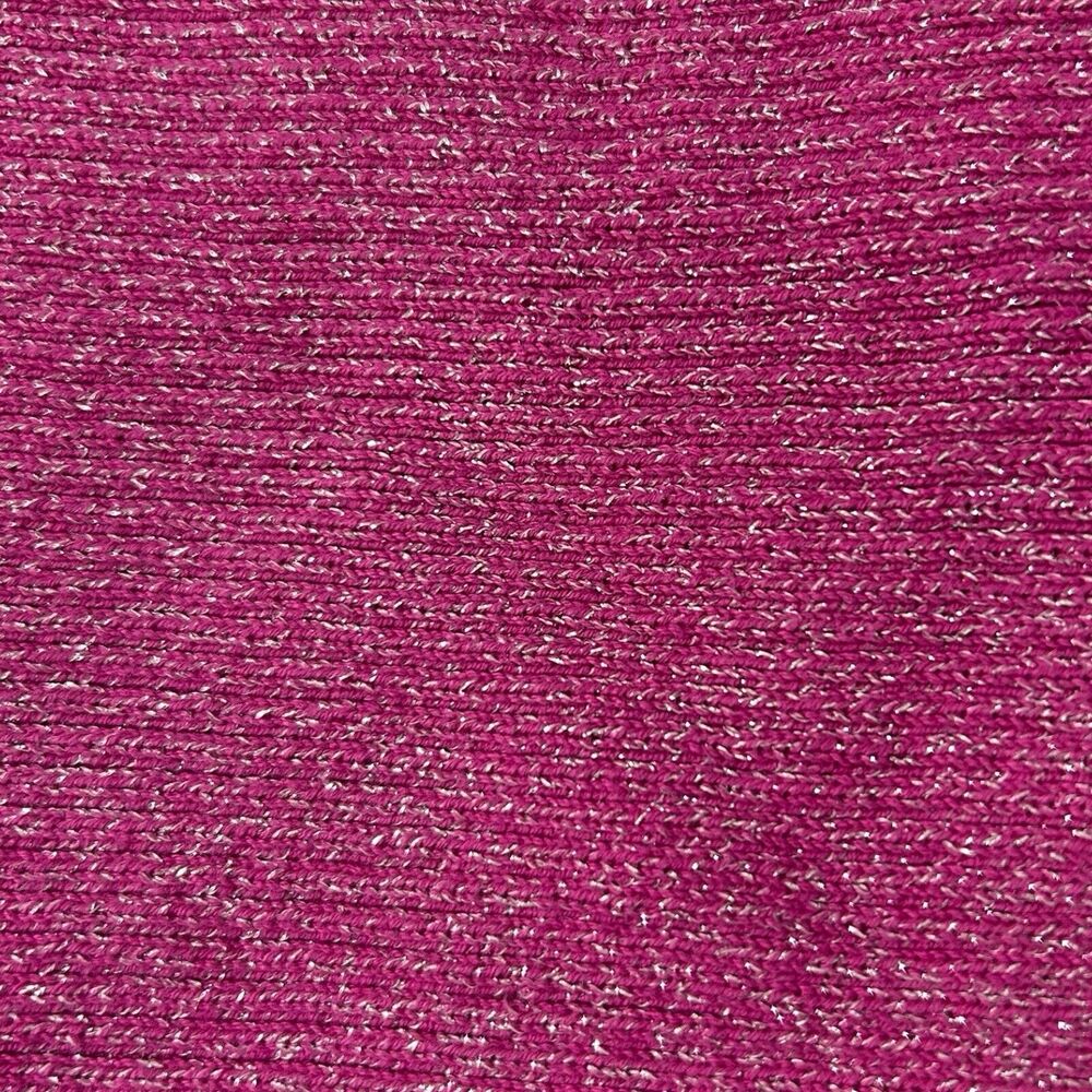 Casual Corner Sleeveless Sequin Neck Tank Blouse Pink Metallic Knit XS Y2K - Picture 8 of 8